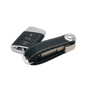 Wholesale Personalized Car <strong>Key</strong> Chain Compact Smart <strong>Key</strong> Holder Genuine Leather <strong>Key</strong> Holder <strong>Organizer</strong> for Gifts - Product Image 2