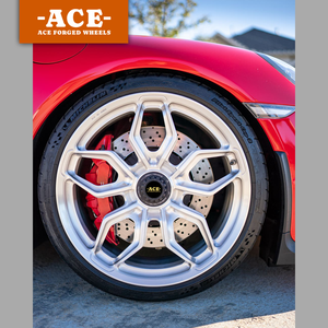 Para Porsche, Llanta de Coche Forjada de Una Pieza con Diseño Multirradio, Ruedas de Rendimiento Plateadas para Carreras, para Taycan 4S Turbo S Panamera - Product Image 2