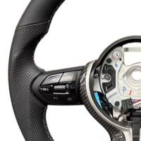 Volant en cuir et fibre de carbone véritable pour BMW F10 F20 F22 F30 F40 M3 M4 M5 E90 Série F