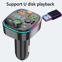 Cargador de Coche USB Doble, Kit de Coche Manos Libres con Bluetooth, Reproductor MP3, Modulador de Coche, Transmisor de Radio FM Inalámbrico
