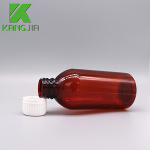 Botella de <span class=keywords><strong>jarabe</strong></span> <span class=keywords><strong>para</strong></span> <span class=keywords><strong>la</strong></span> <span class=keywords><strong>tos</strong></span> de 200 ml, PET, plástico, <span class=keywords><strong>para</strong></span> medicamentos, boca estrecha, transparente, marrón, con tapa de rosca. - Product Image 5
