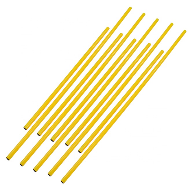 Заводская цена, 1,5 м, желтое футбольное тренировочное оборудование, тренировочные штанги slalom