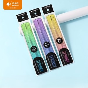 Aangepaste 20Cm Zachte Pvc Flexibele Gradiënt Liniaal Schattige Kawaii Schoolbenodigdheden Duurzaam Plastic - Product Image 1