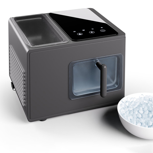 Smart Home Countertop Pebble Ice Maker Machine 15kgs/24h Self-Cleaning Nugget Ice Maker with Touch Panel for Household Use