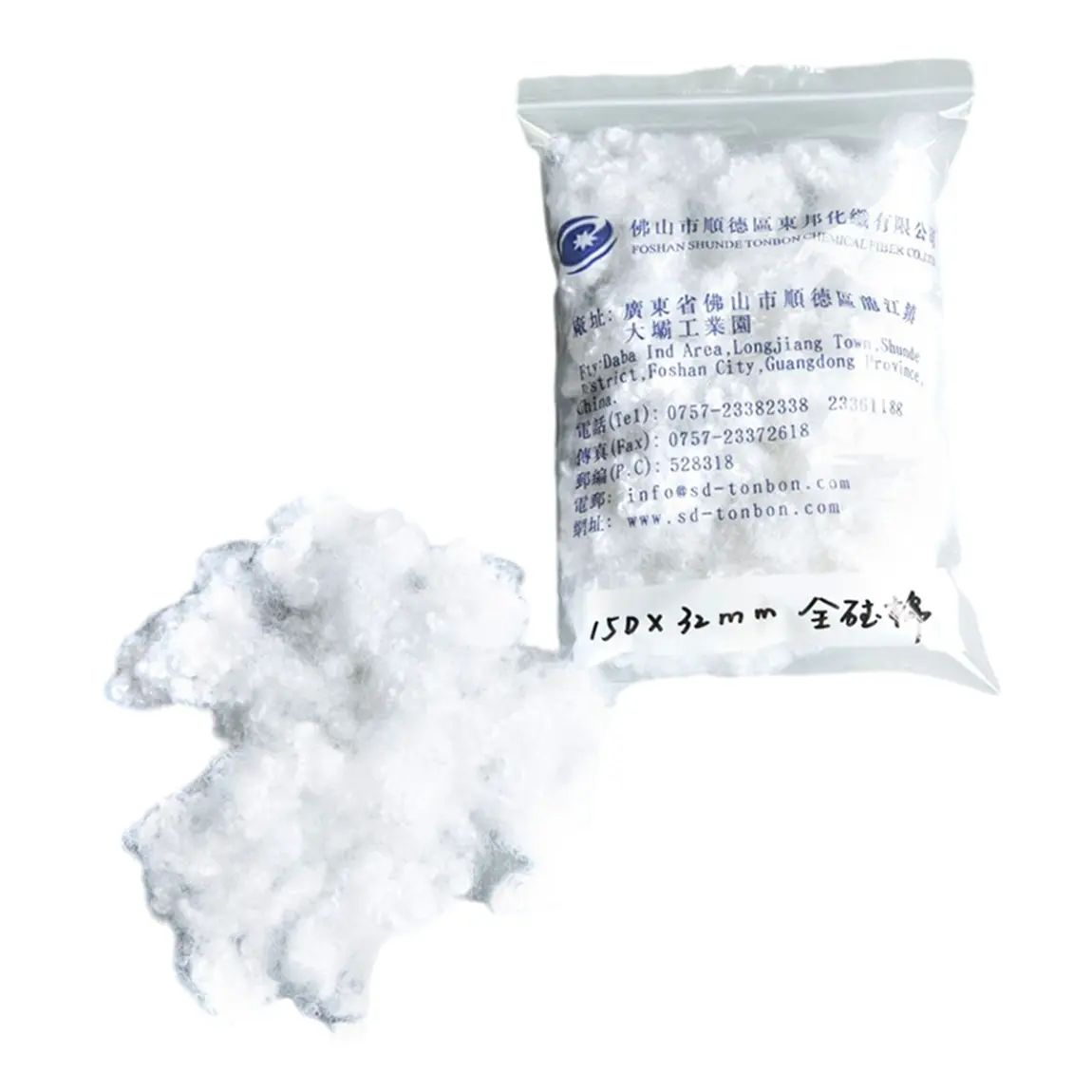 PSF Polyester Staple Sợi HCS 15D 15 Denier 64Mm 51Mm 32Mm Polyester Fibre