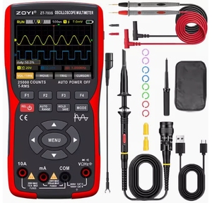 Osciloscopio digital portátil ZT-703S, multímetro de alta precisión ZT-702S, osciloscopio digital inteligente anti-quemaduras ZT-701 - Product Image 3