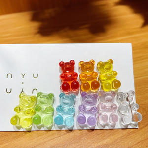 12*19Mm Transparent Vertical Trou perles en vrac Cheveux Accessoires Boucles D'oreilles Collier Bracelet Acrylique Accessoires - Product Image 1