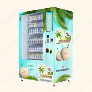 Wholesale Cheap factory price coconut water vending machine for sale fresh coconut for shopping mall with elevator