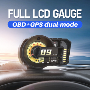 Pantalla Head-up para Auto OBD2+GPS, Computadora a Bordo Inteligente, Velocímetro Digital, Medidor de Inclinación, Tacómetro, Medidor de Temperatura de Agua y Aceite - Product Image 2