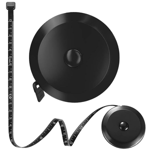 150cm/60in Eco-Friendly Black Plastic <strong>Tape</strong> <strong>Measure</strong> For Body Fabric Sewing Tailor Cloth Knitting Craft - Product Image 1