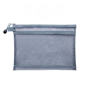 Mini không thấm nước trong suốt PVC với lưới du lịch mỹ phẩm rõ ràng trang điểm Túi với dây kéo túi vệ sinh cá nhân - Product Image 2