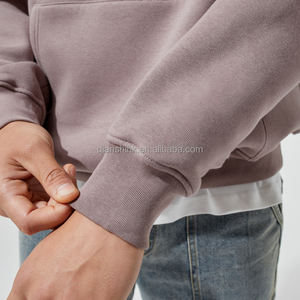 Fabricants de sweats à capuche en vrac vierges Streetwear lourd 100% coton éponge française sweat à capuche unisexe imprimé personnalisé - Product Image 5