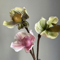 Model Penjualan Bunga Piphidium Paphiopedilum Berkualitas Tinggi Desain Floral untuk Ruangan Dekorasi Rumah Anggrek