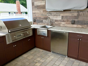 เตาอบบาร์บีคิวกลางแจ้งดีไซน์แบบมืออาชีพพร้อมเตาอบ - Product Image 3