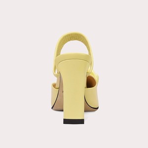 Sandales à <span class=keywords><strong>talon</strong></span> épais et bout carré pour femmes, tendance estivale, vente chaude, petite taille, style européen, sandales à une sangle - Product Image 4