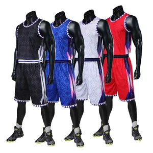 2019 OEM Günstige Fabrik preis Full Sublimation Custom Professional Mesh Material atmungsaktive Basketball-Trikots für Teams