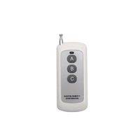 Télécommande RF sans fil longue portée 100m à 3 boutons pour moteur de rideau, fonctions automatiques Haut/Bas/Arrêt, 433.92Mhz, code d'apprentissage fixe