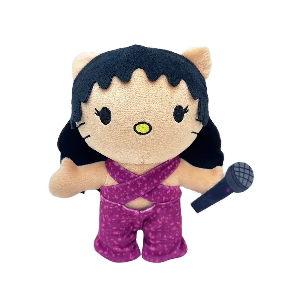 Yubon 2024 New Design Sanrioed Hello KT Plush Toys Selena Famous Singer Figure Plush Dolls Cute Creative Stuffed Toy Plush