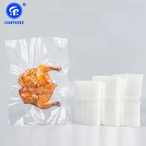 China supplier food grade plastic mylar food frozen snack nuts clear transparent vacuum pouch sealer packaging bag with logo