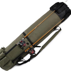 Échantillon gratuit Sac à canne à pêche, 81L Grand rangement Étanche Sac à canne à pêche résistant à l'eau Peut contenir 6 cannes et moulinets, Sac à pêche pliable - Product Image 6