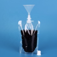 Sachet Buse Transparent en Plastique pour Boissons, 100ml 200ml 300ml, Vente en Gros