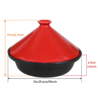 Dia 25cm 10 "Pouces Fonte Marocaine Fonte Tajine Pots Fonte Tajine