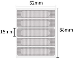 Nastro di riparazione per finestre autoadesivo quadrato personalizzato per zanzariere e zanzariere facile da fissare strappi e buchi - Product Image 2