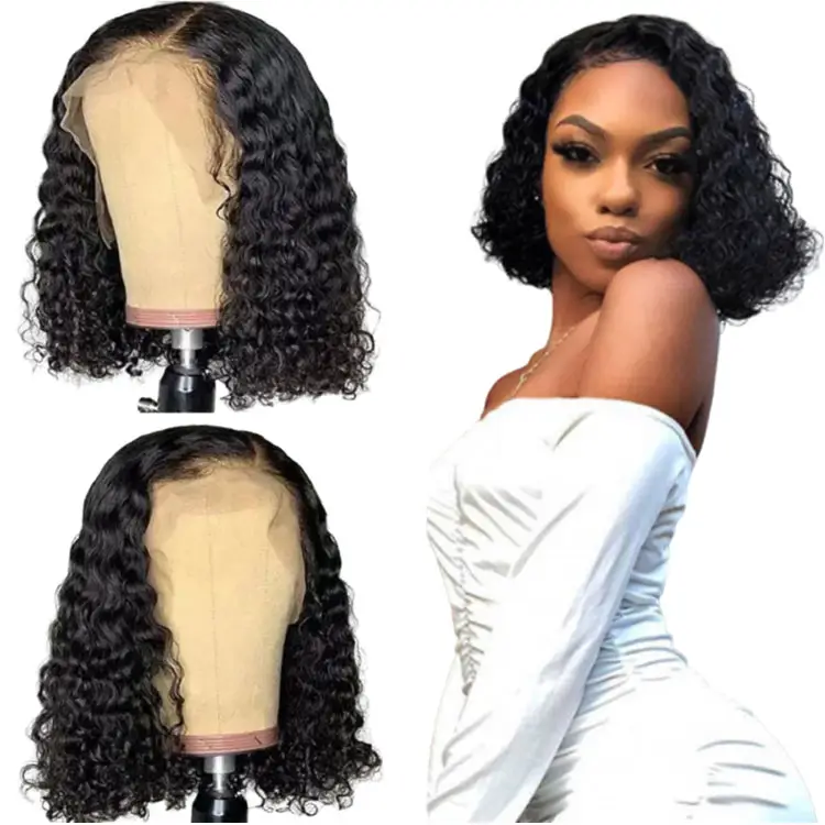 Brown Fancy Dress Curly Black Woman Australia Amazon Style Coloured Bob Wig With Bangs