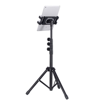 Ayarlanabilir yükseklik katlanır 360 derece Tripod standı için Tablet telefon taşınabilir açık canlı akışı MultiAngle teleskopik standı