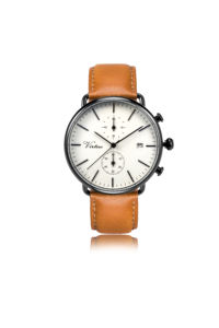 <span class=keywords><strong>2025</strong></span>美徳カスタムロゴメンズクォーツ腕時計クロノグラフスタイルレザーストラップ低MOQ - Product Image 3