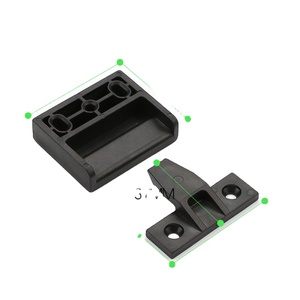 Connecteur à clipser moderne en plastique pour colonnes romaines, pour le raccordement de meubles, armoires et panneaux muraux, installation facile, noir+orange - Product Image 1