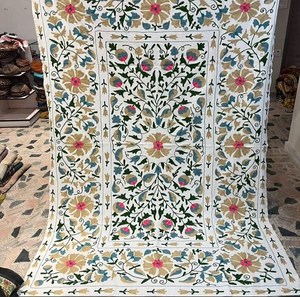 Embroidery Suzani <b>Throw</b> Wall Hanging Boho Home Decor Table Cloth Ethnic <b>Bed</b> <b>Cover</b> Luxury Blanket Gift - Product Image 1