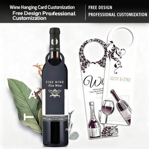 Botella de vino Necker Tag Botella de vino personalizada Papel colgante Cuello <span class=keywords><strong>Nombre</strong></span> Etiqueta de papel hecha a mano - Product Image 4