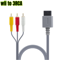 1.8M Wii à 5 RCA AV câble adaptateur pour Nintendo Wii U Console de jeu HDTV EDTV stéréo Audio vidéo connecteur câble 3RCA 5RCA cordon