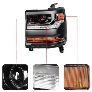 <span class=keywords><strong>Faros</strong></span> Delanteros de Xenón Mejorados con Carcasa Negra Impermeable <span class=keywords><strong>para</strong></span> <span class=keywords><strong>Chevy</strong></span> Silverado 1500 2016-2019 - Product Image 1