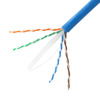 Cable Lan OWIRE Cat 6 U/UTP, cable Ethernet de 250MHz con cubierta de PVC duradero, cobre libre de oxígeno/CPR/certificado CE para cableado