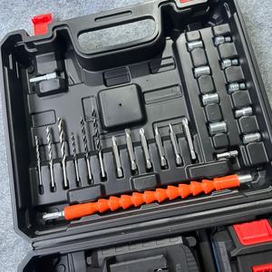 Hoogwaardige lithium-ion accu boormachine set met draagkoffer, OEM ondersteuning - Product Image 1