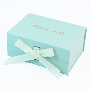 Wholesale Recyclable Luxury Custom Folding <b>Gift</b> <b>Box</b> Cardboard Magnetic Flat Foldable Paper Scarf Packaging <b>Box</b> With Ribbon - Product Image 1