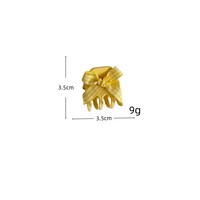 YJL Mini pince à cheveux en acétate avec nœud de 3,5 cm, couleur vert-jaune, accessoires pour cheveux en gros pour femmes
