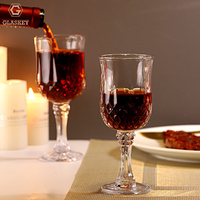 Verre à whisky gobelet diamanté épaissi, verre à vin rouge gaufré, verre à champagne, verres à vin modernes, verrerie de table à manger