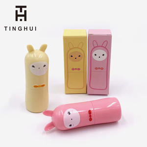 Vente en gros d'emballages de rouge à lèvres vides mignons - Tubes de baume à lèvres en forme d'animal de 3,5 g avec boîtes colorées - Product Image 1