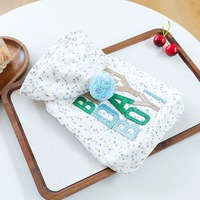 Manteau d'hiver à capuche pour petit chien, vêtements pour animaux de compagnie à pois colorés avec pompon, sweat à capuche doux et chaud pour chiot, idéal pour le quotidien