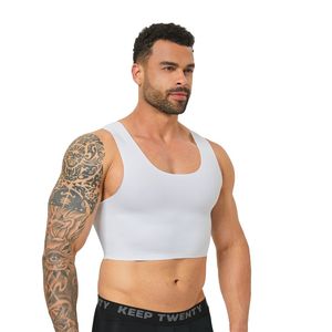 FTM Bindemittel verstecken Gynäkomastie Moob Kompression Tank Top Brust Binder Herren BH - Product Image 4
