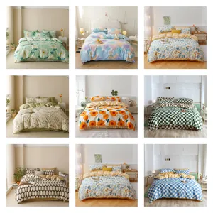 High Quality Customized Design Percale Cotton Sateen Duvet Cover Bedding Set