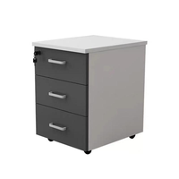 Meuble de rangement mobile moderne à 3 tiroirs en acier verrouillable, grande capacité, durable, pour chambre, bureau à domicile, hôtel, salle de sport, école, salon