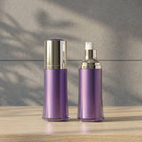 Flacon pompe vide en acrylique de luxe pour cosmétiques, emballage 30ml 60ml 100ml, double paroi, sérigraphie OEM