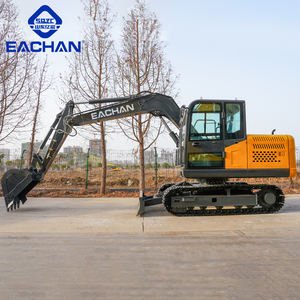 Spedizione gratuita EURO 5 motore 8 Ton escavatore paesaggistico pista di gomma forte Bagger costruzione di edifici Diesel scavatore per la vendita - Product Image 5