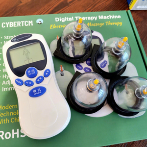 Équipement de thérapie par <span class=keywords><strong>acupuncture</strong></span> électrique certifié CE CyberTCM, ventouses numériques pour méridiens avec raclage pour application corporelle - Product Image 1