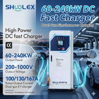 Cargador Solar Universal para Vehículos Eléctricos de 60kW, 120kW, 240kW, Multiprotocolo, Inteligente, de Corriente Continua, con Energía Solar, para Autobuses Eléctricos