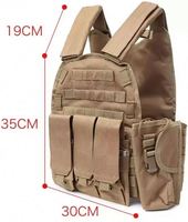 Gilet tactique de sécurité réglable et durable en tissu Oxford, compatible Molle, pour porte-plaques, certifié BSCI